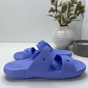 Crocs Classic V2 Slide Sandal Purple/Blue Men's 4/ Women's 6